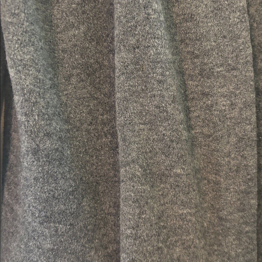 Jenni Kayne Sweater Coat Dark Gray Wool Yak Open Front Cardigan Medium - Picture 4 of 7